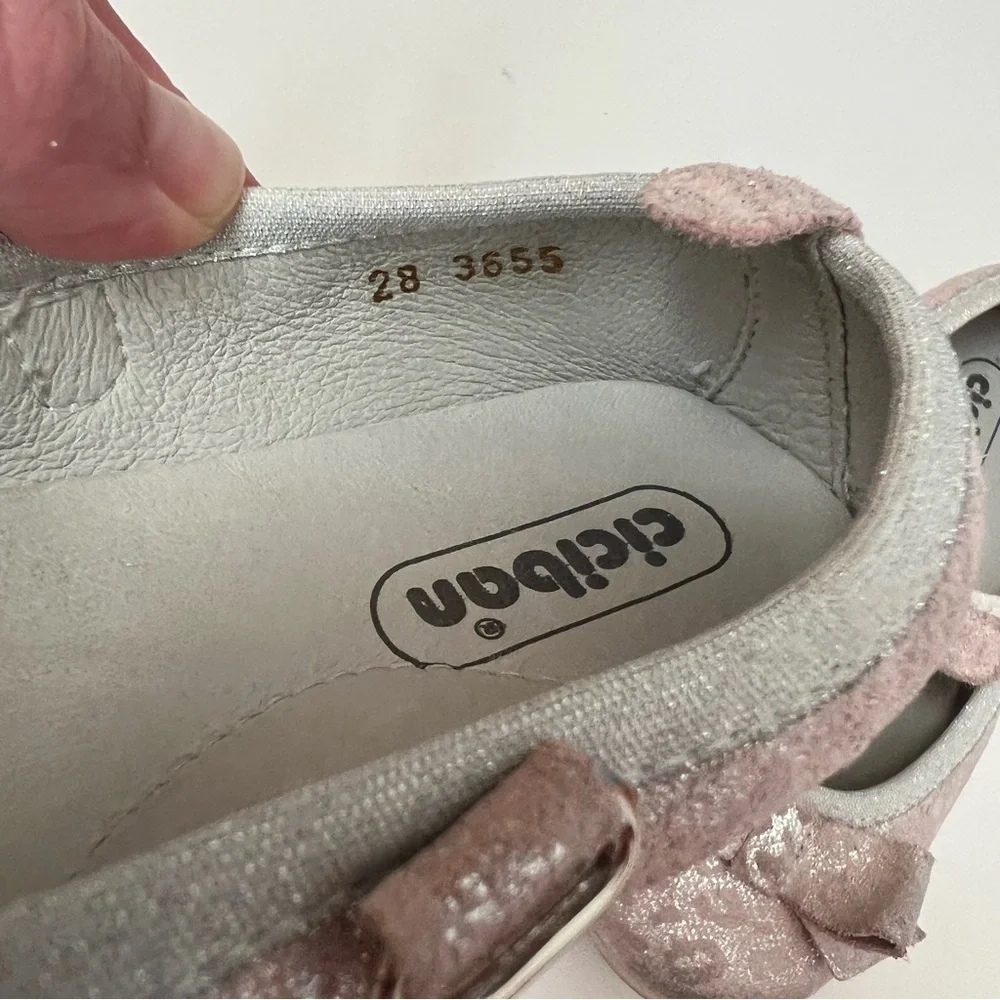 Ciciban|Kids Girls Glittery Pink Mary Jane Flats -Size 11